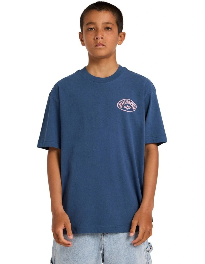 Boys 8-16 Boys Reverse T-Shirt in Dark Denim image 1