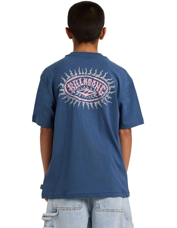 Boys 8-16 Boys Reverse T-Shirt in Dark Denim image 2