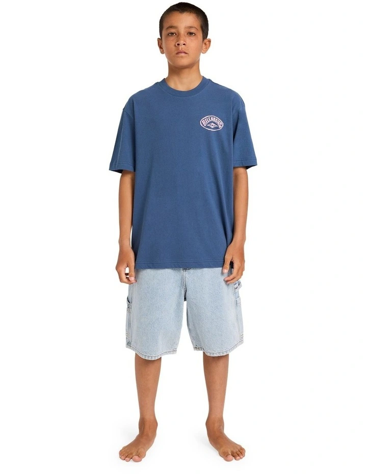 Boys 8-16 Boys Reverse T-Shirt in Dark Denim image 5