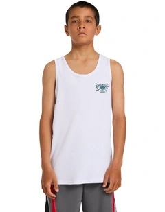 Boys 8-16 Boys Crossboard Tank Top in White