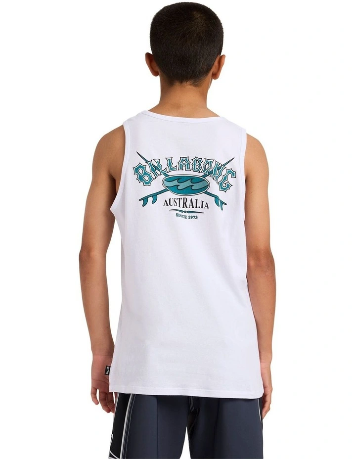 Boys 8-16 Boys Crossboard Tank Top in White image 2