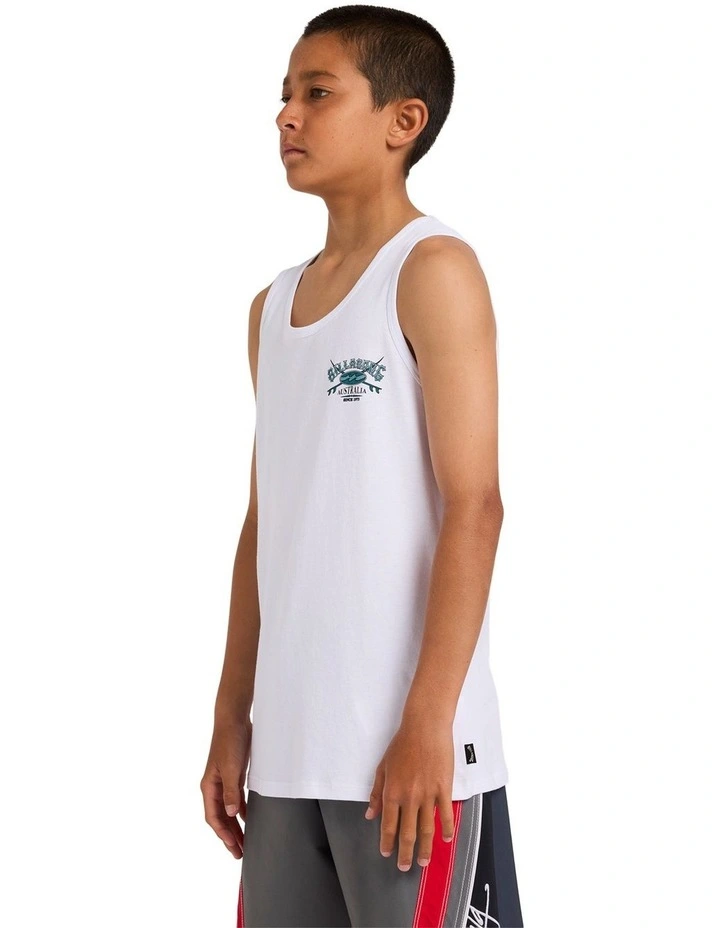Boys 8-16 Boys Crossboard Tank Top in White image 3