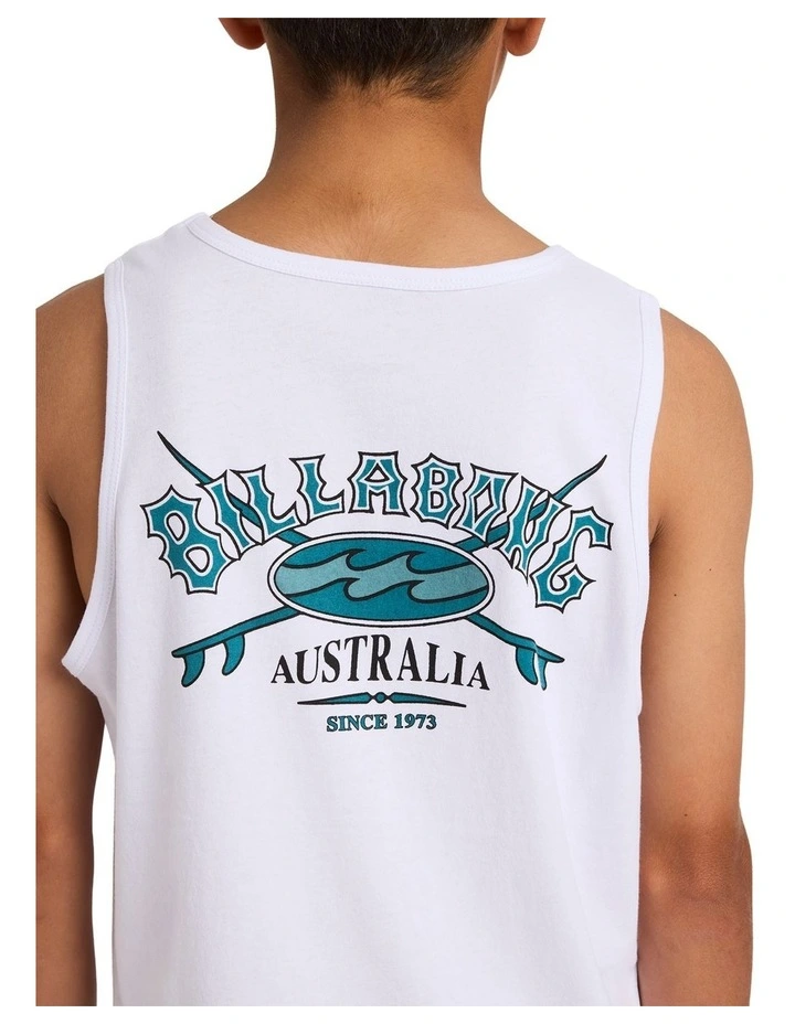 Boys 8-16 Boys Crossboard Tank Top in White image 4