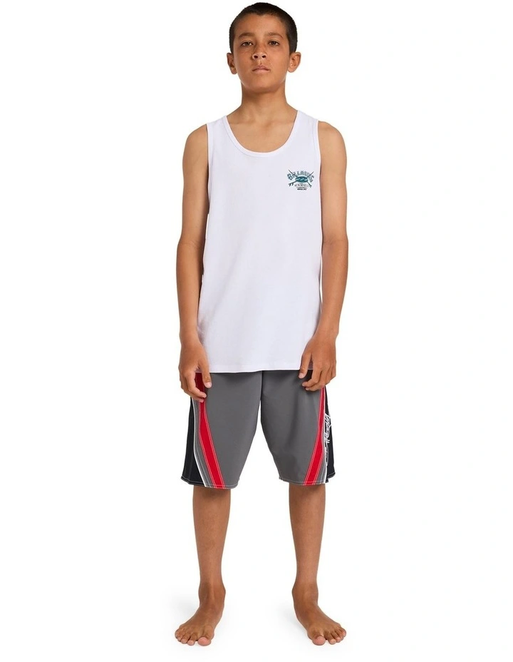 Boys 8-16 Boys Crossboard Tank Top in White image 5