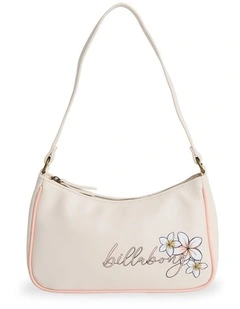 Hibiscus Haze Shoulder Bag in Salt Crystal