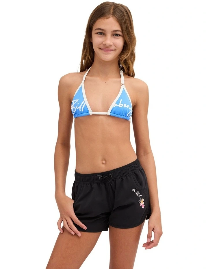 Girls 6-16 Bloom Crush Boardshorts in Black image 1
