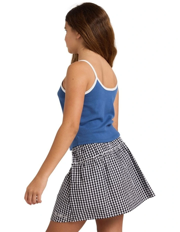 Girls 6-16 Wave Runner Tank Top in Navy image 2