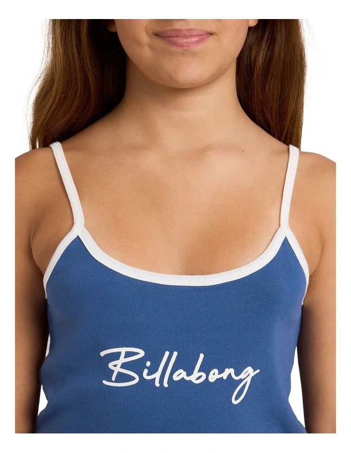 Girls 6-16 Wave Runner Tank Top in Navy image 4