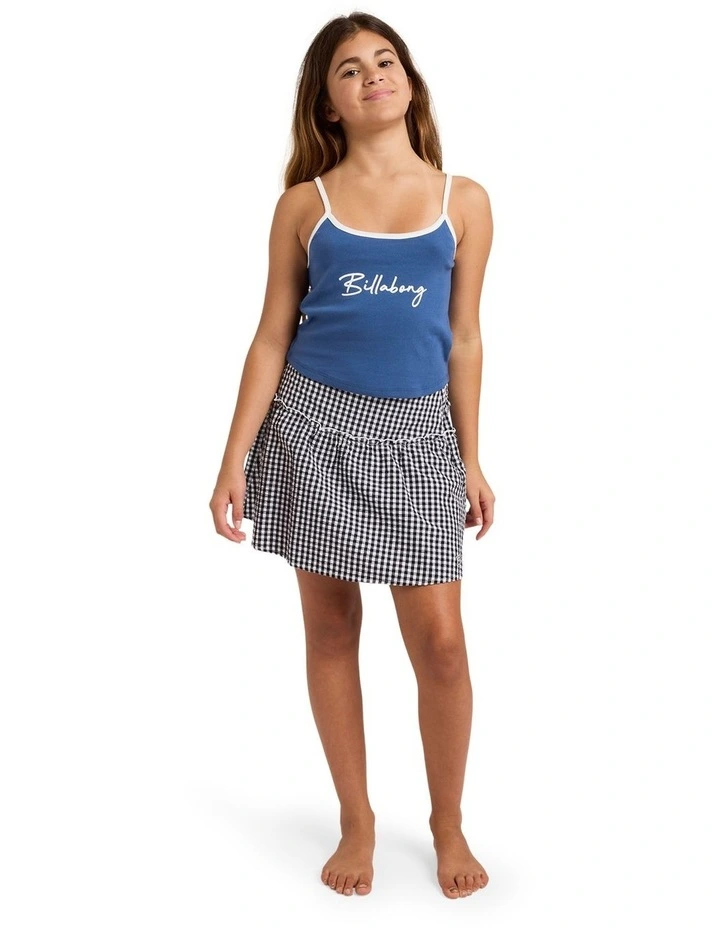 Girls 6-16 Wave Runner Tank Top in Navy image 5
