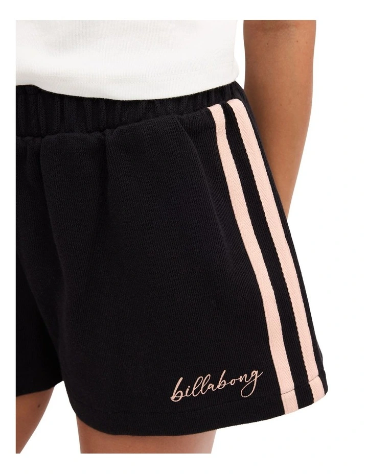 Girls 6-16 Hibiscus Crush Walkshorts in Black Pebble image 4