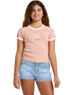 Girls 6-16 Shoreline Club T-Shirt Dusty Rose