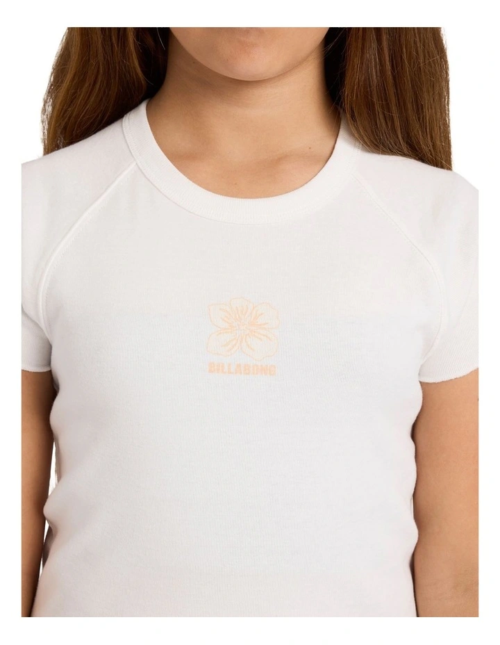 Girls 6-16 Sundown Bloom T-Shirt in Salt Crystal image 4