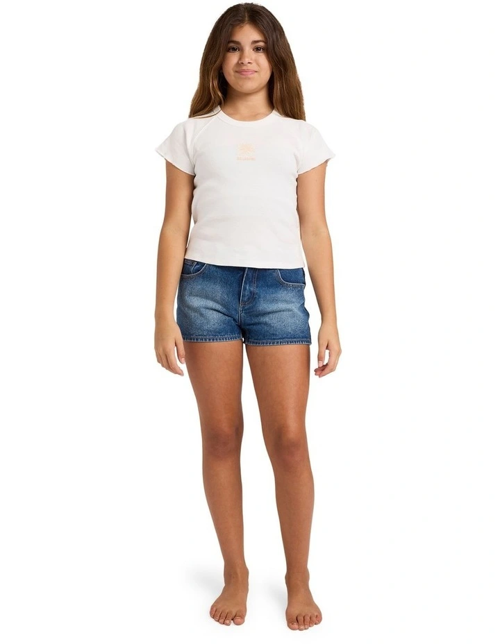 Girls 6-16 Sundown Bloom T-Shirt in Salt Crystal image 5