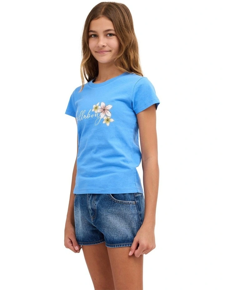 Girls 6-16 Bloom Crush T-Shirt Tidal in Blue image 3