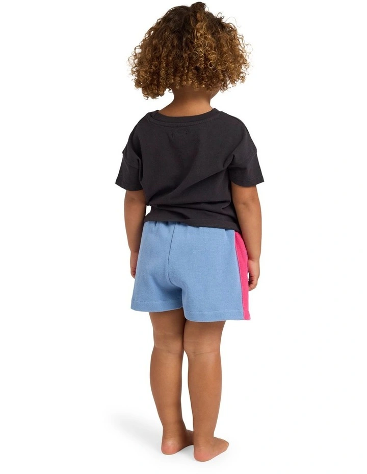 Girls 0-5 Aloha Club Olly Elastic Waist Shorts in Blue Horizon image 2