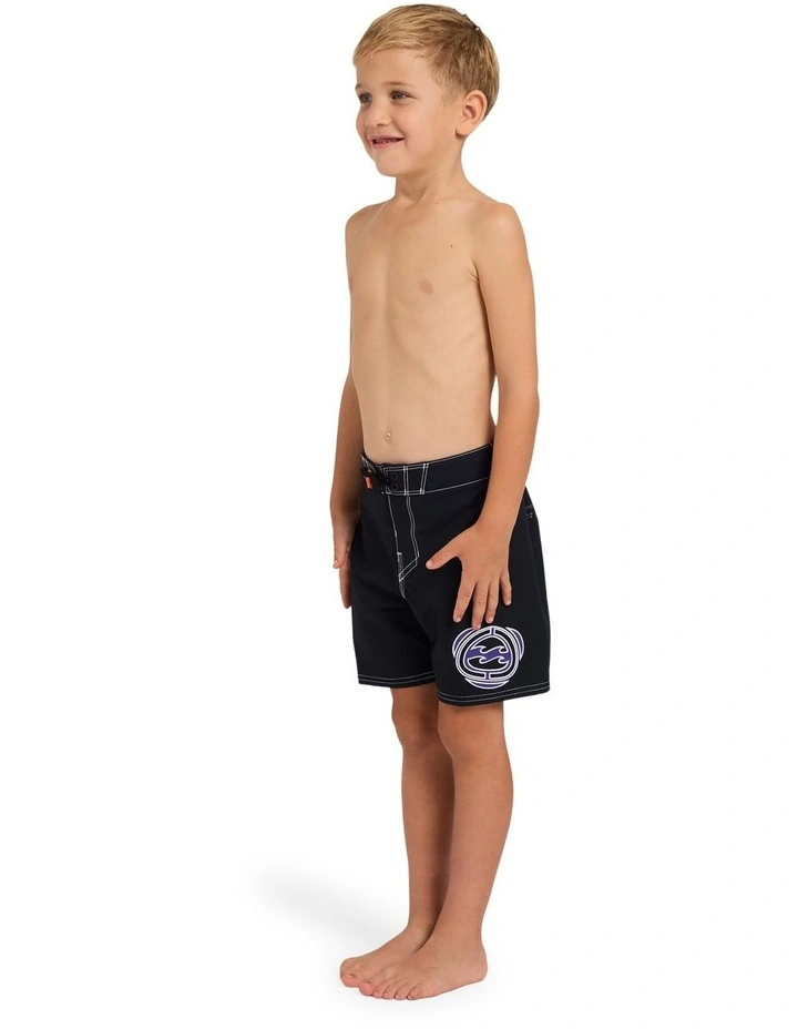 Boys 2-7 Groms Spec Pulse OG 13 Boardshorts in Black image 3