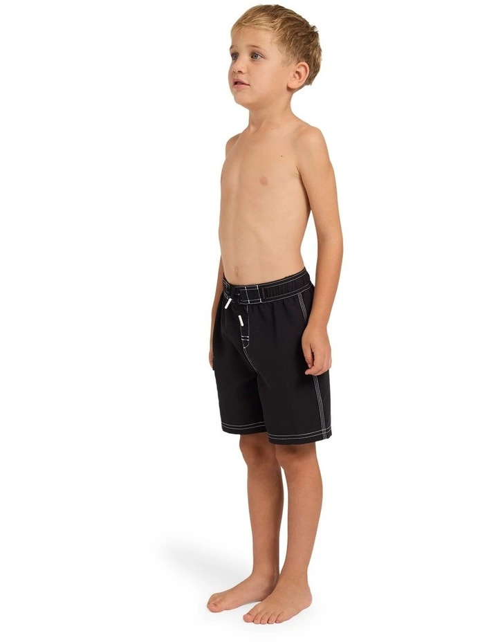 Boys 2-7 Groms Throw On 13 Boardshorts in Black image 3