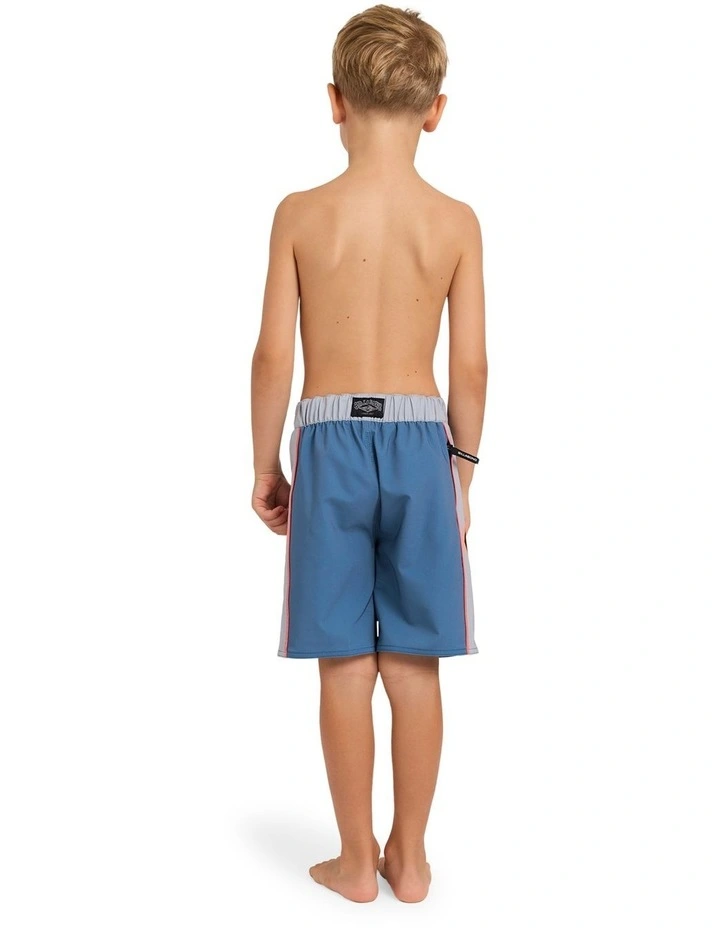Boys 2-7 Groms New Wave Pro 19 Boardshorts China in Blue image 2
