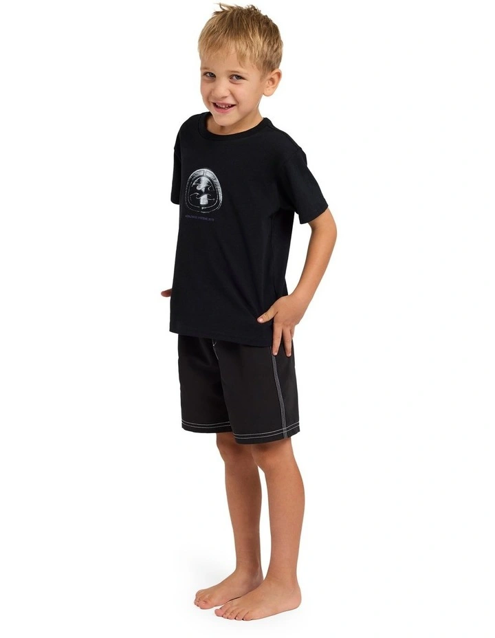 Boys 2-7 Groms Spec Metal T-Shirt in Black image 3