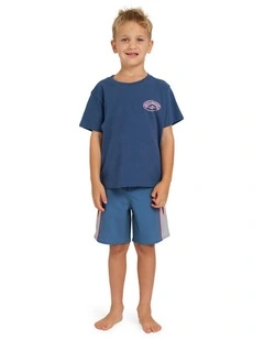 Boys 2-7 Groms Reverse T-Shirt Dark Denim