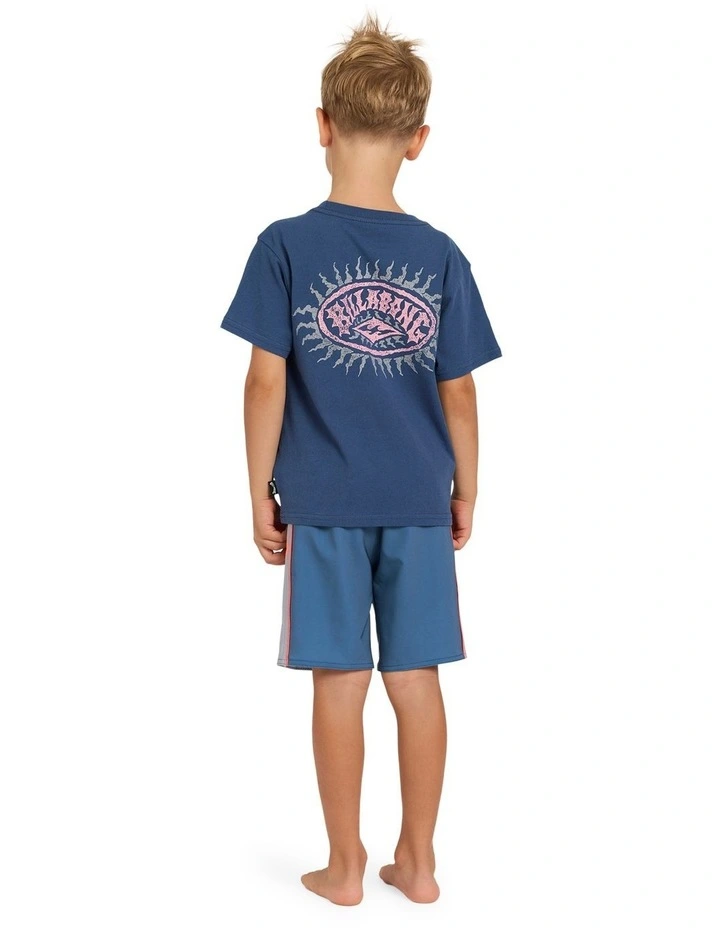 Boys 2-7 Groms Reverse T-Shirt Dark Denim image 2