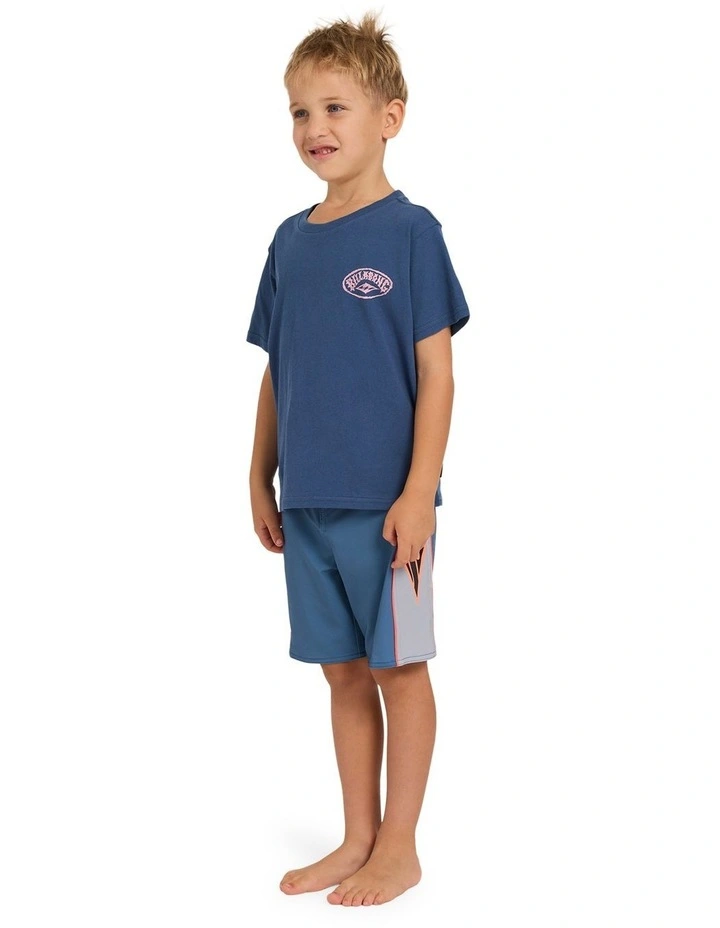 Boys 2-7 Groms Reverse T-Shirt Dark Denim image 3