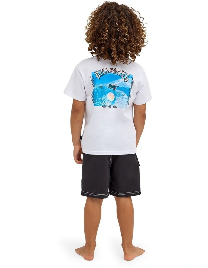 Boys 2-7 Groms R U Down T-Shirt in White image 2