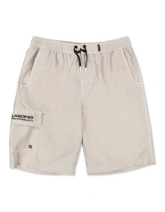 Boys 8-16 Throw On 18 Inch Boardshorts In Ash