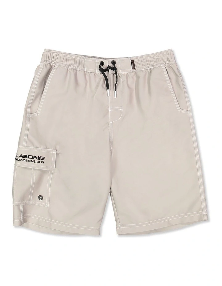 Boys 8-16 Throw On 18 Inch Boardshorts In Ash image 1