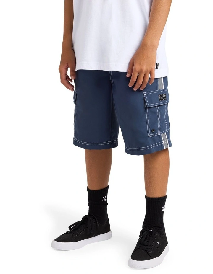 Boys 8-16 Throw On 3.0 19 Inch Boardshorts In Dusty Indigo image 3