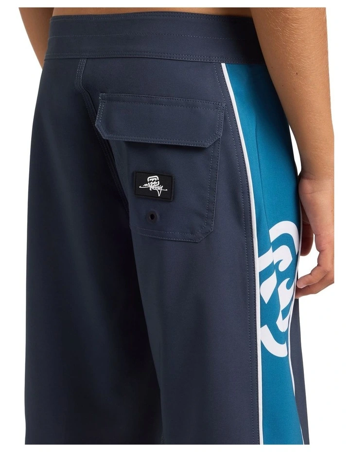 Boys 8-16 D Bah 2.0 Pro 19 Inch Boardshorts In Aged Indigo image 4
