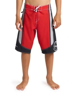 Boys 8-16 Spec 73 Systems Pro 19 Inch Boardshorts In Core Red