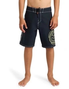 Boys 8-16 Spec 73 Pulse OG 17 Inch Boardshorts In Off Black