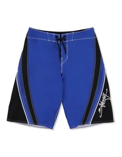 Boys 8-16 Fluid 2K Pro 19 Inch Boardshorts In Classic Blue