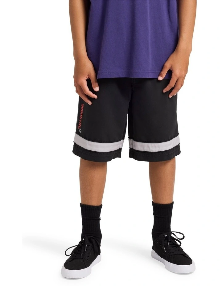 Boys 8-16 Throw On 2.0 19 Inch Boardshorts In Off Black image 1