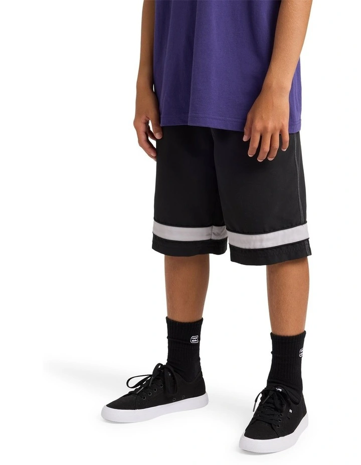 Boys 8-16 Throw On 2.0 19 Inch Boardshorts In Off Black image 3