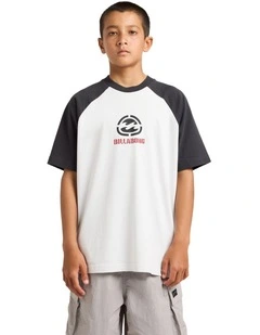 Boys 8-16 Spec 73 Raglan T-Shirt In Fog