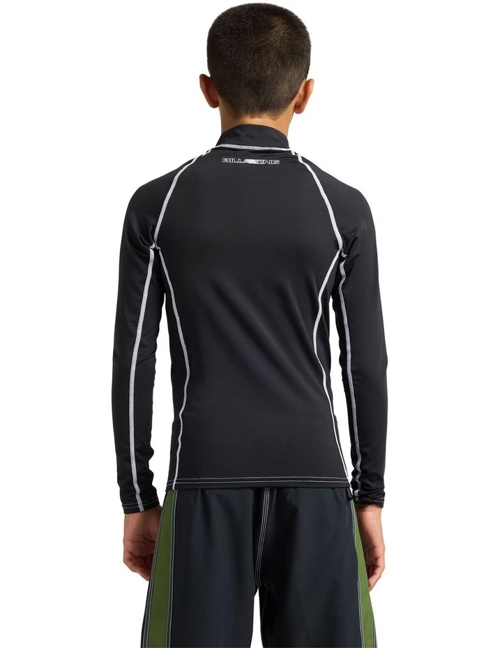 Boys 8-16 Spec 73 UPF 50 Long Sleeve Rashguard In Black image 2