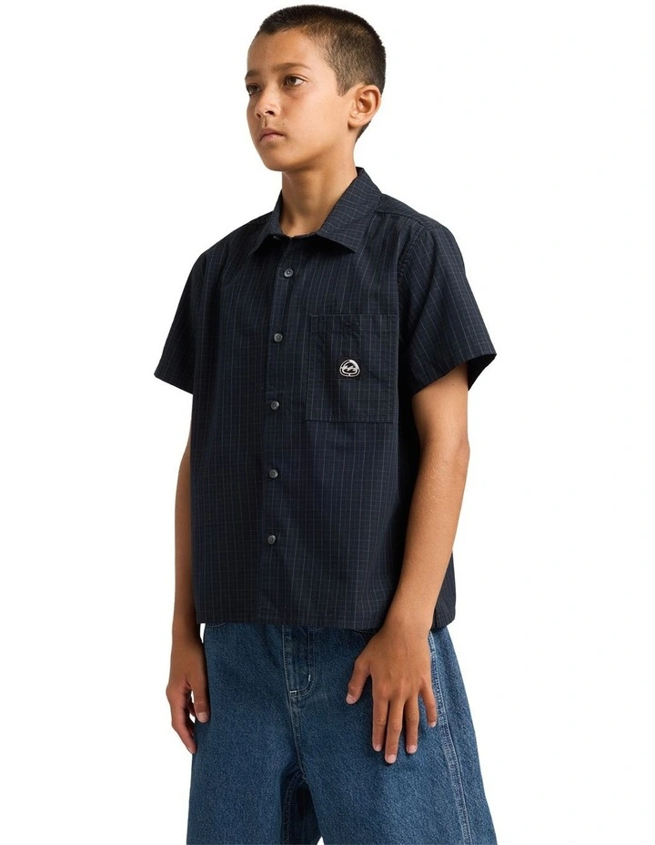 Boys 8-16 Spec 73 Mogul Pocket Shirt In Midnight image 3