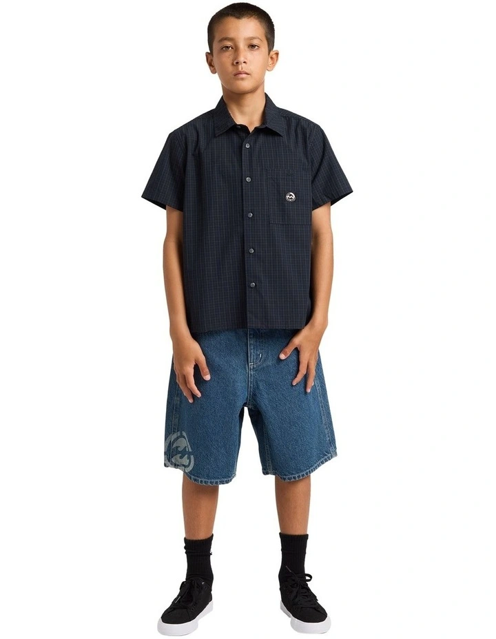 Boys 8-16 Spec 73 Mogul Pocket Shirt In Midnight image 5