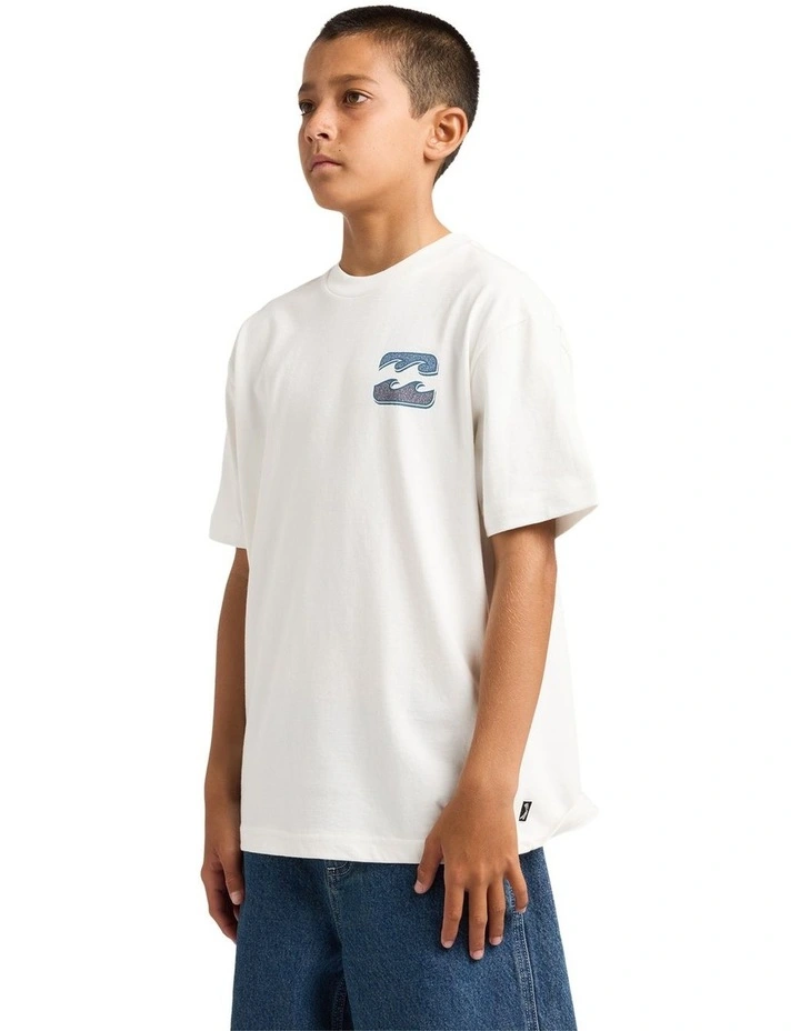 Boys 8-16 Heritage Arch T-Shirt In Off White image 3