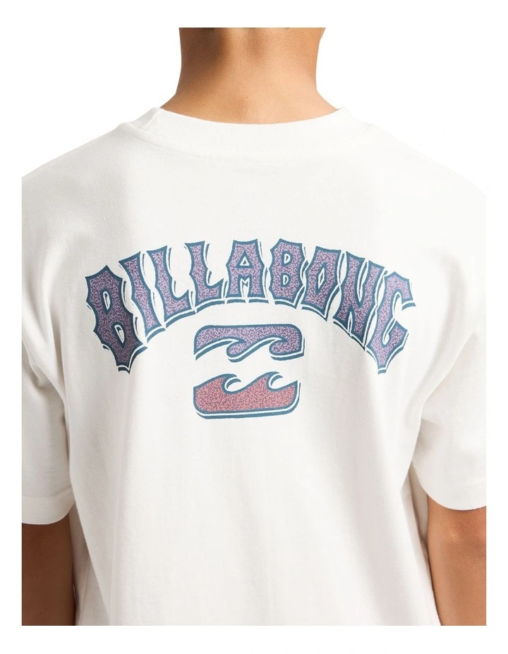 Boys 8-16 Heritage Arch T-Shirt In Off White image 4