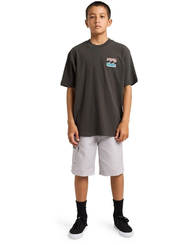 Boys 8-16 Heritage Arch T-Shirt In Raven image 5