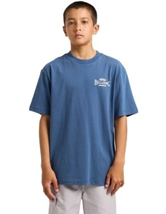 Boys 8-16 Crossboards T-Shirt In Dark Denim