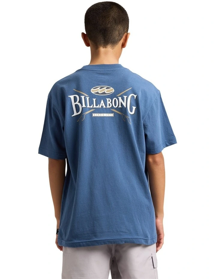 Boys 8-16 Crossboards T-Shirt In Dark Denim image 2