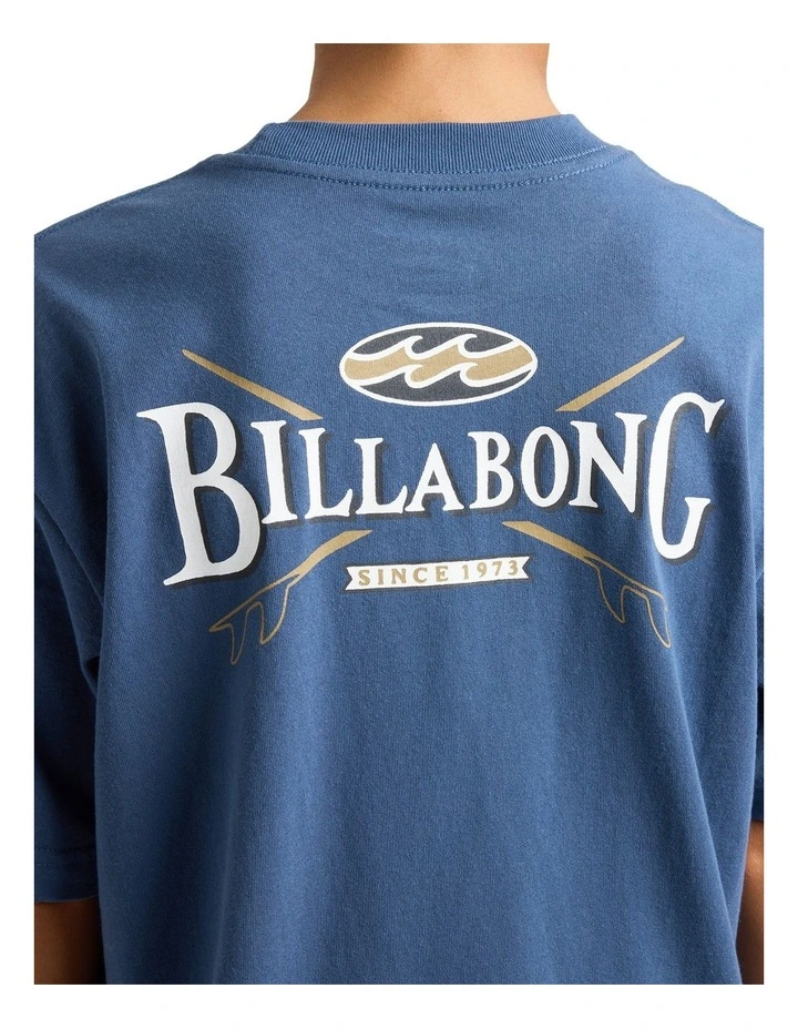 Boys 8-16 Crossboards T-Shirt In Dark Denim image 4