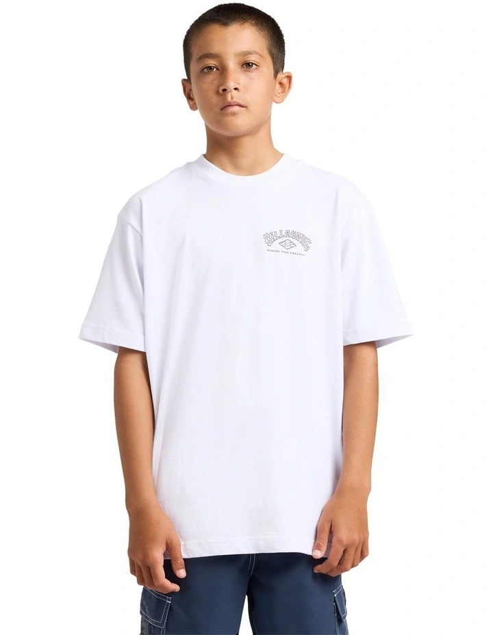 Boys 8-16 Legacy T-Shirt In White image 1