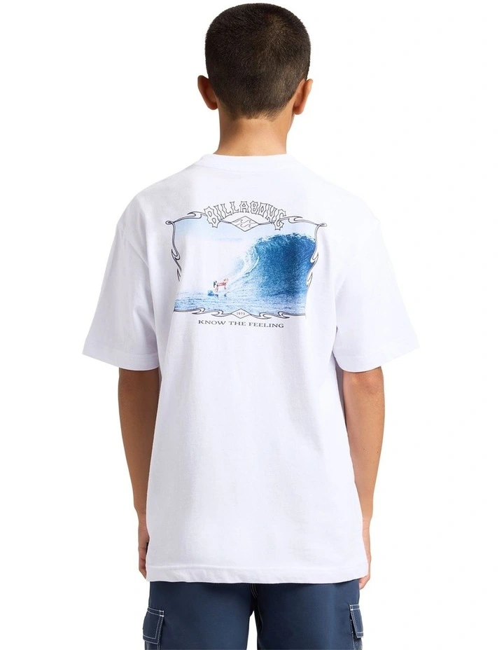 Boys 8-16 Legacy T-Shirt In White image 2