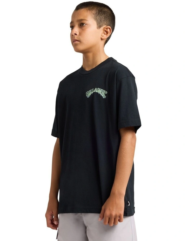 Boys 8-16 Mod Arch T-Shirt In Black image 3