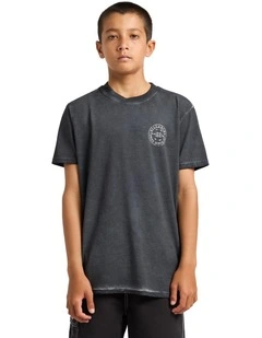 Boys 8-16 Big Wave Daz T-Shirt In Black